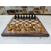 Шахматы эксклюзивные карельская береза и американский орех 50 на 50 см