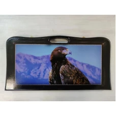 Нарды из дерева с рисунком Орла в дипломате 50 на 50 см