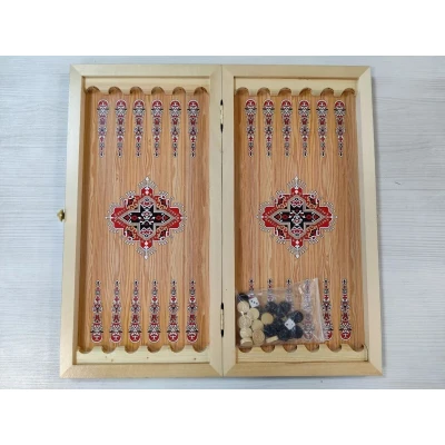 Нарды деревянные Девичья Башня 40 на 40 см