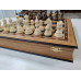 Шахматы деревянные в подарочном ларце из дуба с утяжеленными фигурыми из граба 45 на 45 см ручная работа