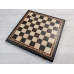 Шахматная доска без фигур складная из шпона мореного дуба эксклюзивная 45 см
