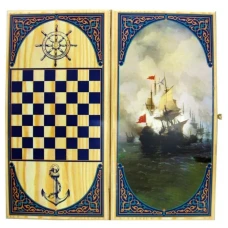 Нарды деревянные Парусник большие