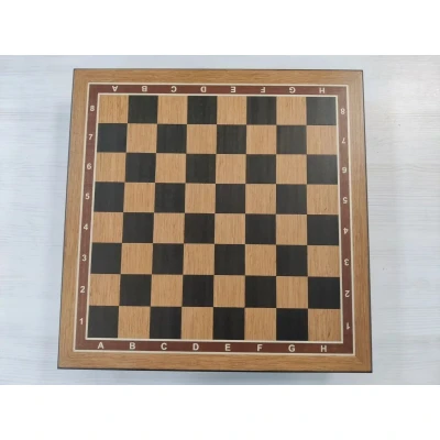 Шахматный ларец без фигур деревянный классический из дуба средний