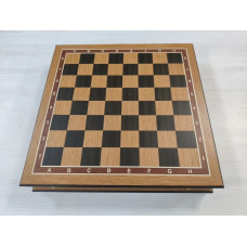 Шахматный ларец без фигур деревянный классический из дуба средний