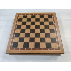 Шахматный ларец без фигур деревянный классический из дуба средний