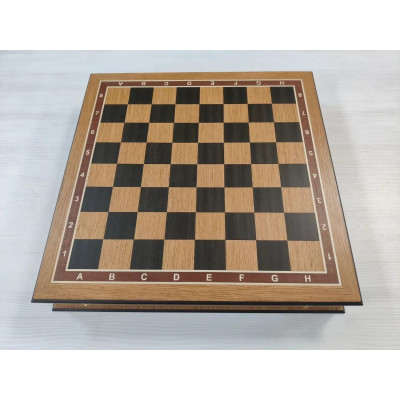 Шахматный ларец без фигур деревянный классический из дуба средний