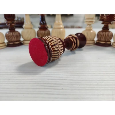 Шахматные фигуры подарочные резные ручной работы Вязь большие