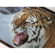 Нарды подарочные длинные деревянные Амурский тигр большие 60 на 60 см