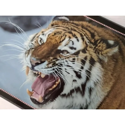 Нарды подарочные длинные деревянные Амурский тигр большие 60 на 60 см