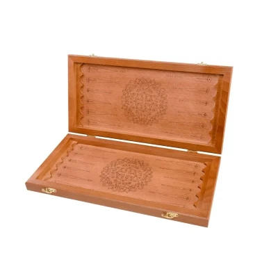 Нарды классические деревянные длинные восточная змея 50 см коричневые