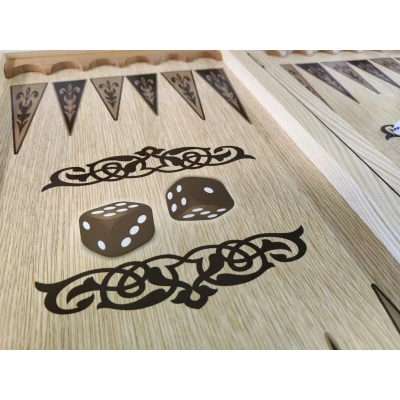  Нарды деревянные подарочные Волк и Орел средние 50 см