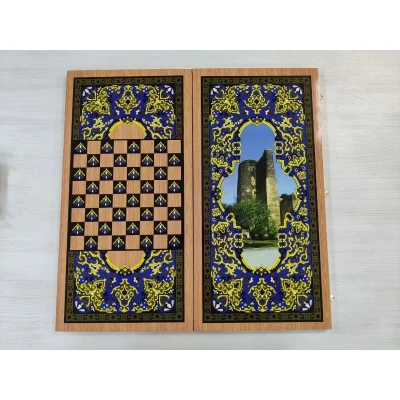 Нарды деревянные Девичья башня большие 60 на 60 см