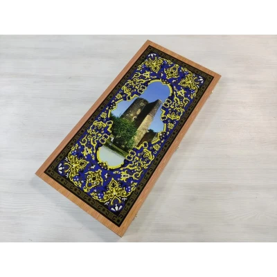 Нарды деревянные Девичья башня большие 60 на 60 см