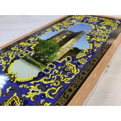 Нарды деревянные Девичья башня большие 60 на 60 см