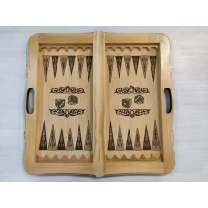 Нарды деревянные подарочные Орел с ручкой 50 см