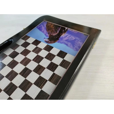 Нарды деревянные подарочные Орел с ручкой 50 см