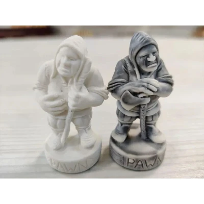 Шахматные фигуры подарочные Средневековье из литьевого мрамора без фигур