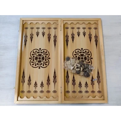 Нарды деревянные Волчий оскал большие 60 на 60 см