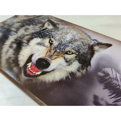 Нарды деревянные Волчий оскал большие 60 на 60 см