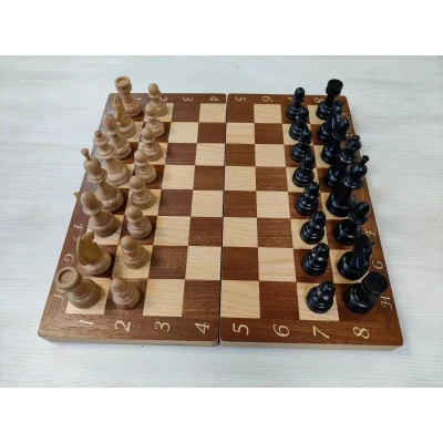 Шахматы классические с премиальными фигурами из бука 40 см