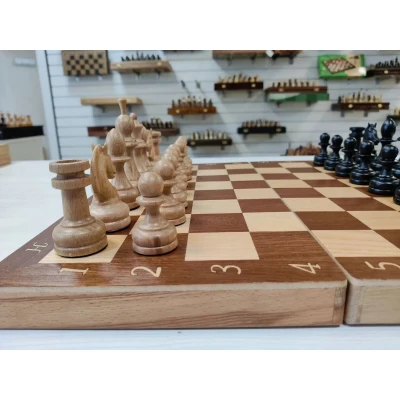 Шахматы классические с премиальными фигурами из бука 40 см