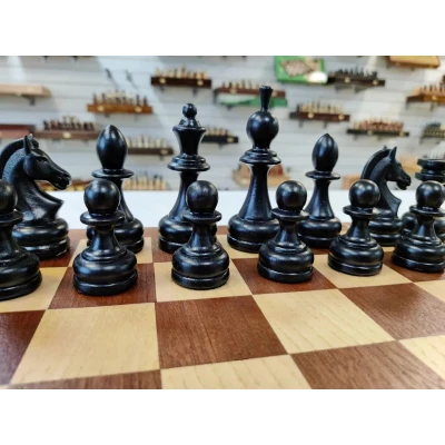 Шахматы классические с премиальными фигурами из бука 40 см