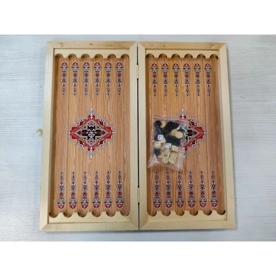 Нарды шашки с рисунком Волка малые 40 на 40 см