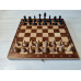 Шахматы складные деревянные турнирные Интарсия темные 40 х 40 см