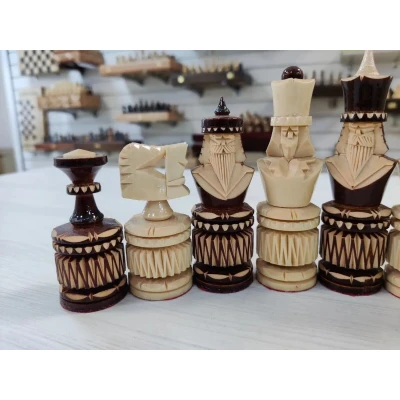 Шахматные фигуры подарочные резные ручной работы Моряки