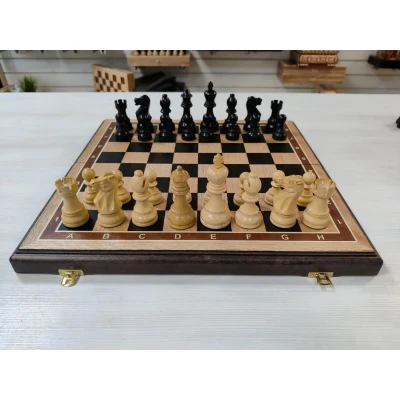 Шахматы турнирные из дерева дуб с утяжеленными фигурами из сашита Гамбит большие