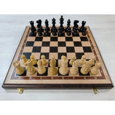 Шахматы турнирные из дерева дуб с утяжеленными фигурами из сашита Гамбит большие