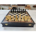 Шахматы деревянные в подарочном ларце из мореного дуба с утяжеленными фигурами из самшита Гамбит
