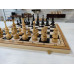 Шахматы деревянные подарочные с фигурами из дуба, 47 на 47 см складные