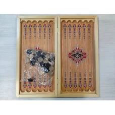 Нарды деревянные Восточный узор красные средние 50 на 50 см подарочные