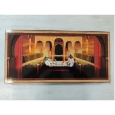 Нарды деревянные подарочные Арабские с полем для шашек средние 50 на 50 см