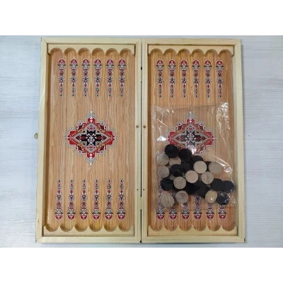 Нарды деревянные подарочные Арабские с полем для шашек средние 50 на 50 см