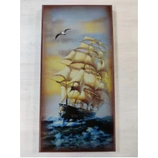 Нарды подарочные Парусник большие 60 на 60 см