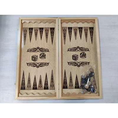 Нарды подарочные Восточный узор синие большие