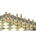 Шахматы подарочные каменные Стаунтон 28 см мрамор змеевик