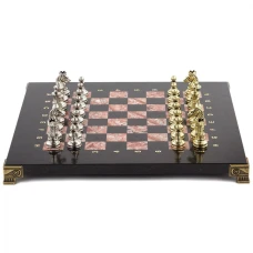 Шахматы подарочные каменные Стаунтон 28 см креноид змеевик