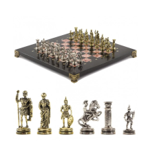 Шахматы подарочные Римские воины змеевик, креноид 28 на 28 см