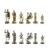 Шахматы подарочные Римские воины змеевик, креноид 28 на 28 см