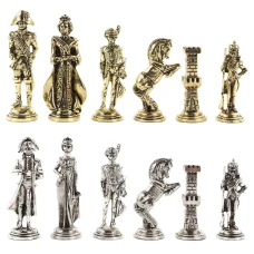 Шахматы "Отечественная война 1812 г." доска 40х40 см мрамор