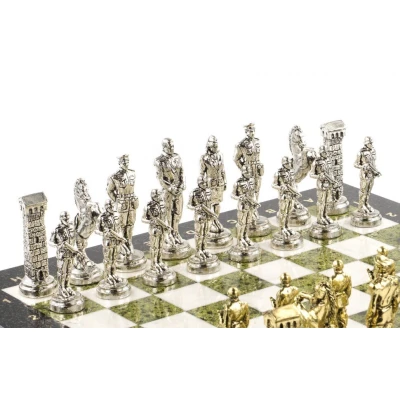 Шахматы Великая Отечественная война мрамор змеевик