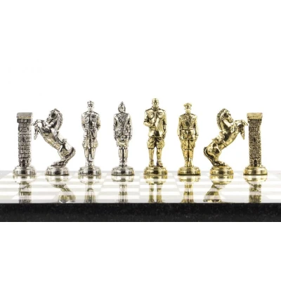 Шахматы Великая Отечественная война мрамор змеевик