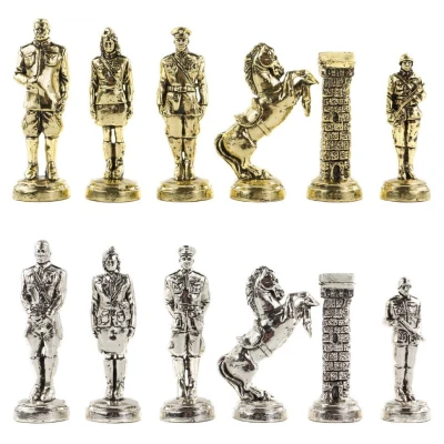 Шахматы Великая Отечественная война мрамор змеевик