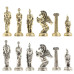 Шахматы подарочные с металлическими фигурами Битва 40 на 40 см змеевик