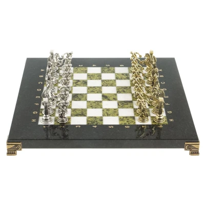 Шахматы подарочные Олимпийские игры 28 см мрамор змеевик