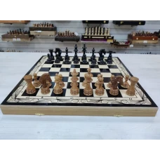 Шахматы резные Королевские из дуба большие