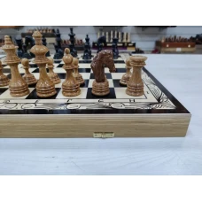 Шахматы резные Королевские из дуба большие